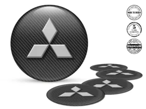 Mitsubishi Radaufkleber Logo Harzgewölbtes Design